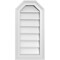 Ekena Millwork Octagonal Top Surface Mount PVC Gable Vent w/ 2"W x 1-1/2"P Brickmould Frame, 12"W x 24"H GVPOT12X2402SN - alternate 1